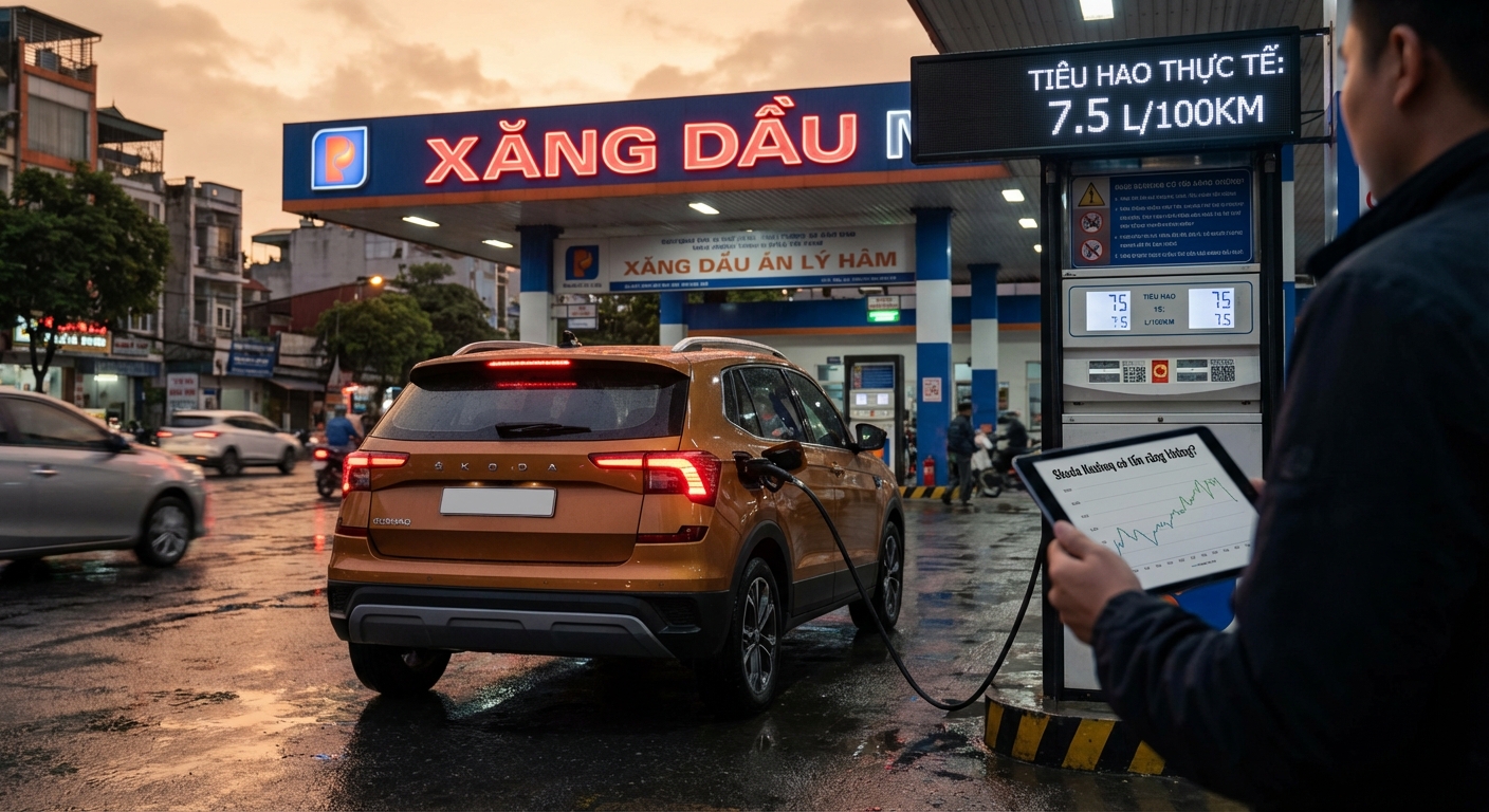 Skoda Kushaq có tốn xăng không